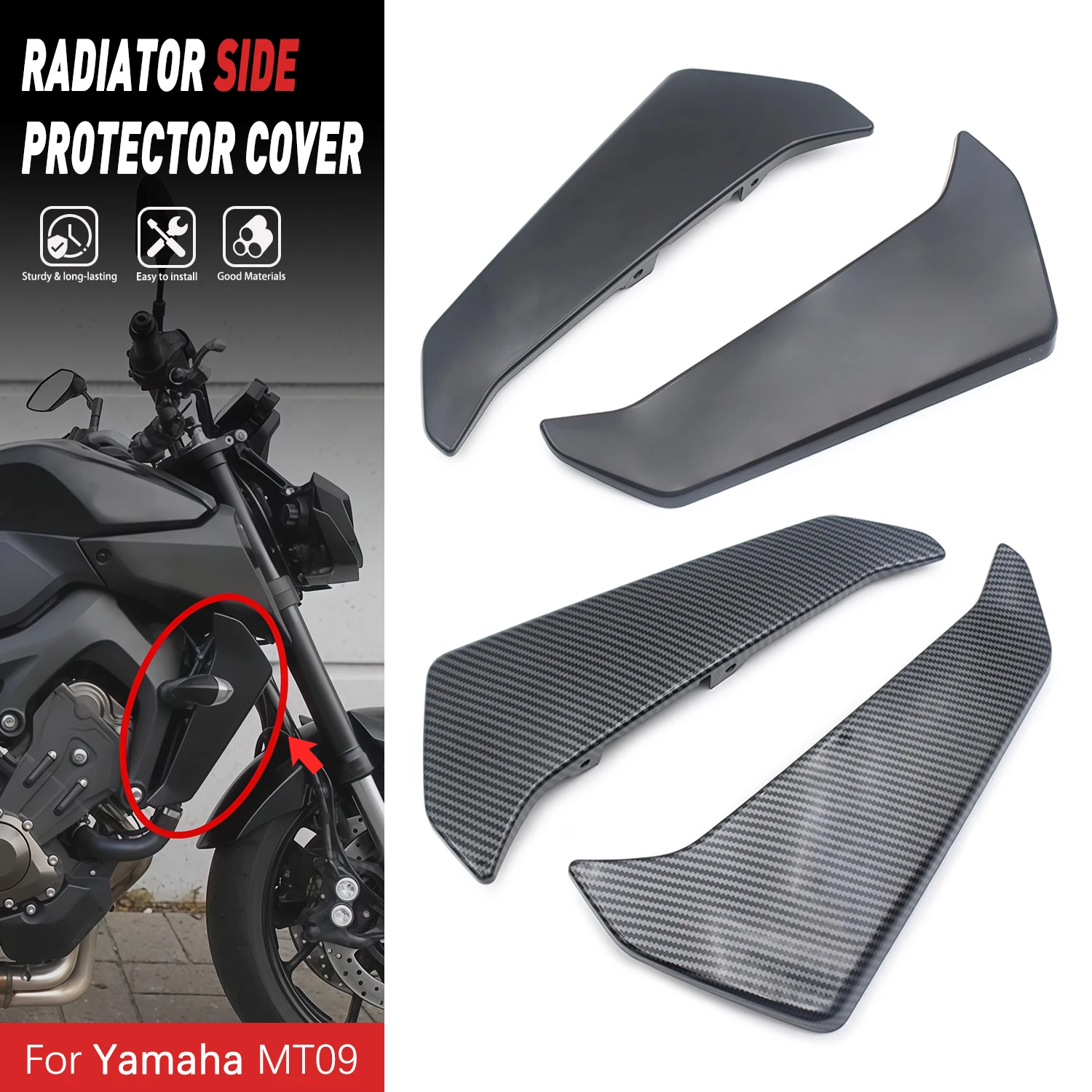 Motorcycle Water Tank Protector Fairing Radiator Side Left Right Panels Accessories For MT09 MT-09 MT 09 2017 2018 2019 2020
Motorcycle Water Tank Protector Fairing Radiator Side Left Right Panels Accessories For MT09 MT-09 MT 09 2017 2018 2019 2020
