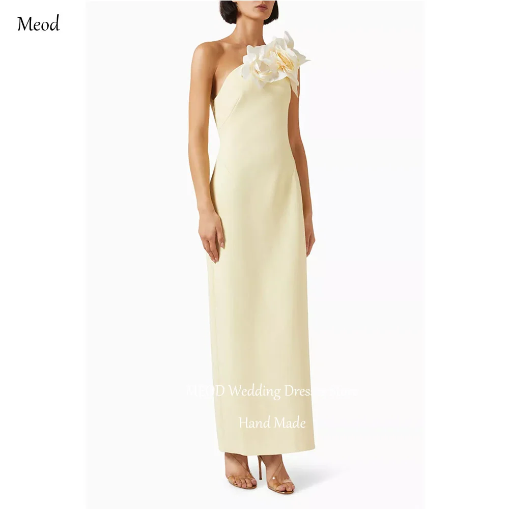 MEOD Satin Simple Evening Dresses Scalloped A Line Slit Women's Wedding Party Attire Flower One Shoulder Prom Gowns Customized
MEOD Satin Simple Evening Dresses Scalloped A Line Slit Women's Wedding Party Attire Flower One Shoulder Prom Gowns Customized