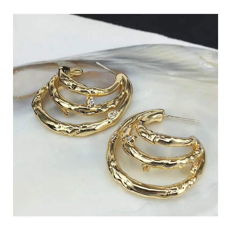 New Personalized Stud Earrings Copper Plated Real Gold Earrings Needle Medieval Women's Earrings Qingdao Jewelry
New Personalized Stud Earrings Copper Plated Real Gold Earrings Needle Medieval Women's Earrings Qingdao Jewelry