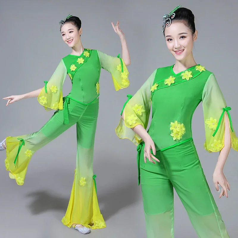 Traditional Jasmine Dance Costume National Elegant Yangko Dance Wear Fan Square Dance Clothing Female Performance Costume
Traditional Jasmine Dance Costume National Elegant Yangko Dance Wear Fan Square Dance Clothing Female Performance Costume