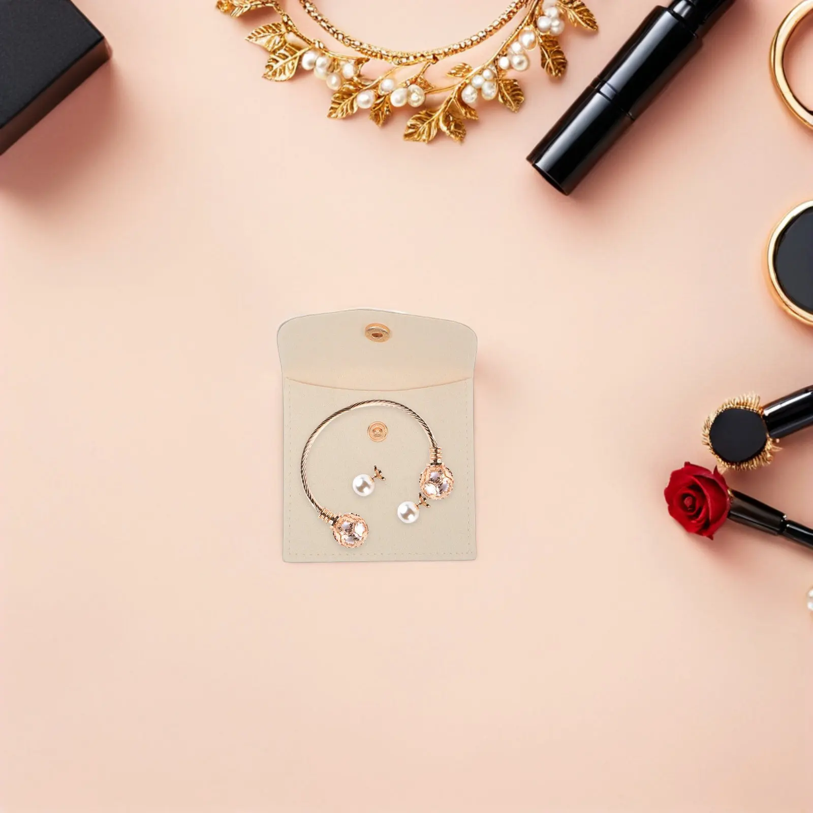 10Pcs Jewelry Storage Bags Microfiber Square Pouch Snap Button Closure Soft Protective Sleeve Organizer Portable Gift Favor
10Pcs Jewelry Storage Bags Microfiber Square Pouch Snap Button Closure Soft Protective Sleeve Organizer Portable Gift Favor