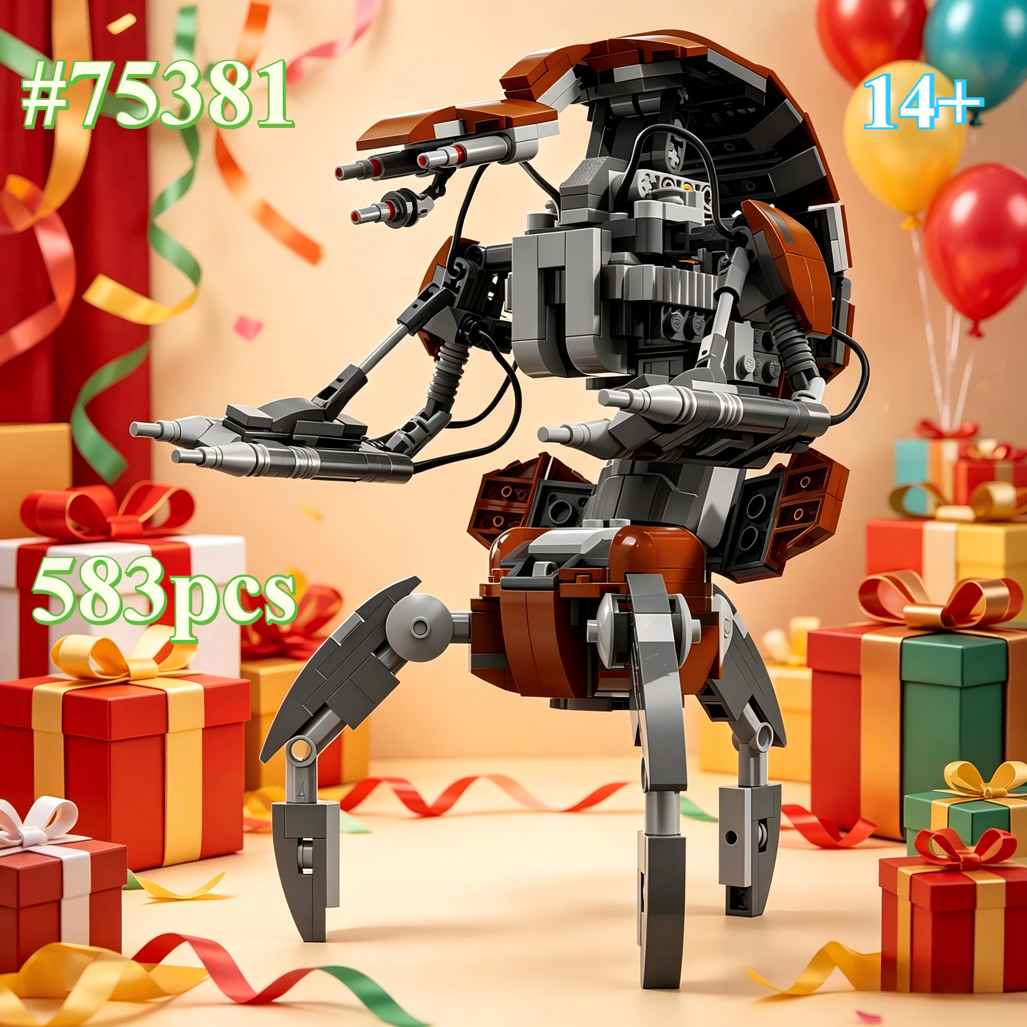 Robot Model Building Blocks 75381 Building Blocks Sets Suitable for Birthday Gifts Compatible with Legoed Particles,583pcs.
Robot Model Building Blocks 75381 Building Blocks Sets Suitable for Birthday Gifts Compatible with Legoed Particles,583pcs.