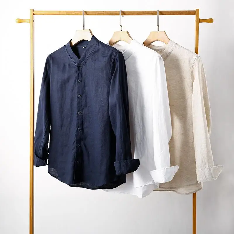 Men's Linen V-Neck Long Sleeve Shirt Thin Top Casual Comfortable Breathable Summer Fashion Inner Wear Pure Color Unisex
Men's Linen V-Neck Long Sleeve Shirt Thin Top Casual Comfortable Breathable Summer Fashion Inner Wear Pure Color Unisex
