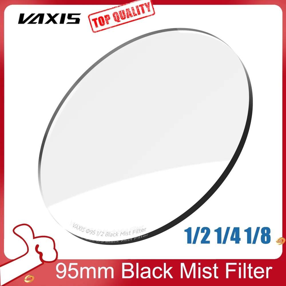 Vaxis 95mm Black Mist 1/2、1/4、1/8 Camera Filter with Leather Storage Bag for Tilta Mirage Matte Box
Vaxis 95mm Black Mist 1/2、1/4、1/8 Camera Filter with Leather Storage Bag for Tilta Mirage Matte Box