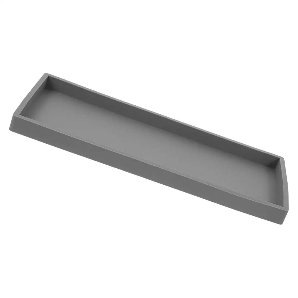 Silicone Bathroom Storage Tray 10x20 Grey Rectangular Small Vanity Accessories Countertop Organizer Holder Jewelry
Silicone Bathroom Storage Tray 10x20 Grey Rectangular Small Vanity Accessories Countertop Organizer Holder Jewelry