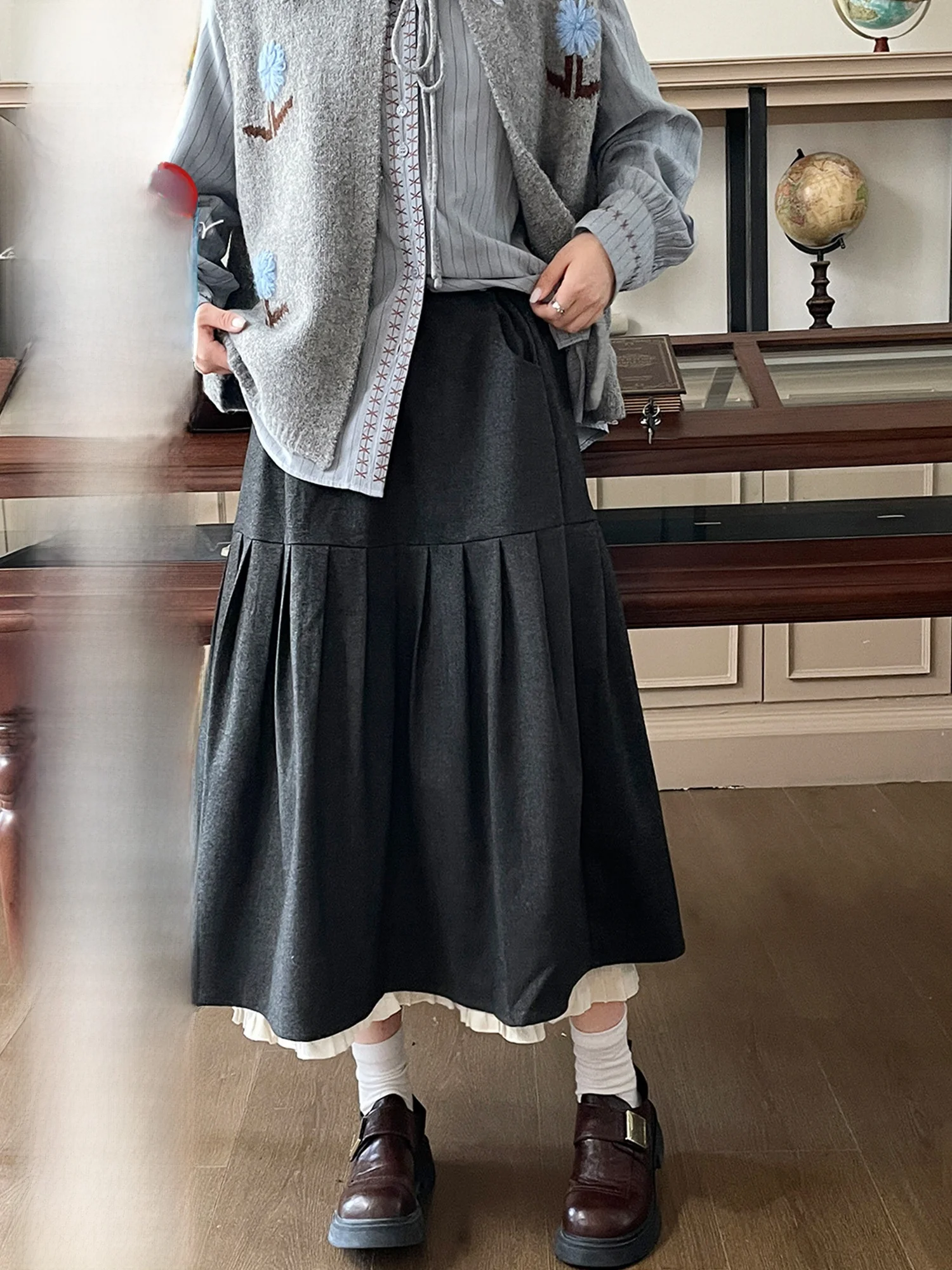 Spring Fashion plus Size Unique Patchwork Beautiful Pear Shaped Berkeley Skirt A-Line Hip Covering Slimming Half Skirt Women
Spring Fashion plus Size Unique Patchwork Beautiful Pear Shaped Berkeley Skirt A-Line Hip Covering Slimming Half Skirt Women