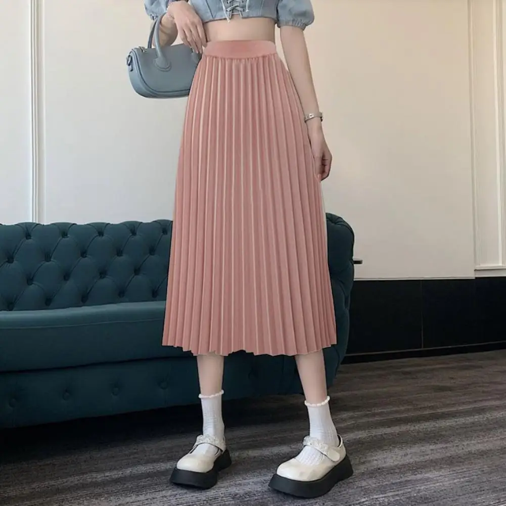 Loose Skirt Elegant Ladies' Solid Color Pleated Skirt High Waist Calf-length Casual Stylish Autumn/winter Women's Clothing Solid
Loose Skirt Elegant Ladies' Solid Color Pleated Skirt High Waist Calf-length Casual Stylish Autumn/winter Women's Clothing Solid