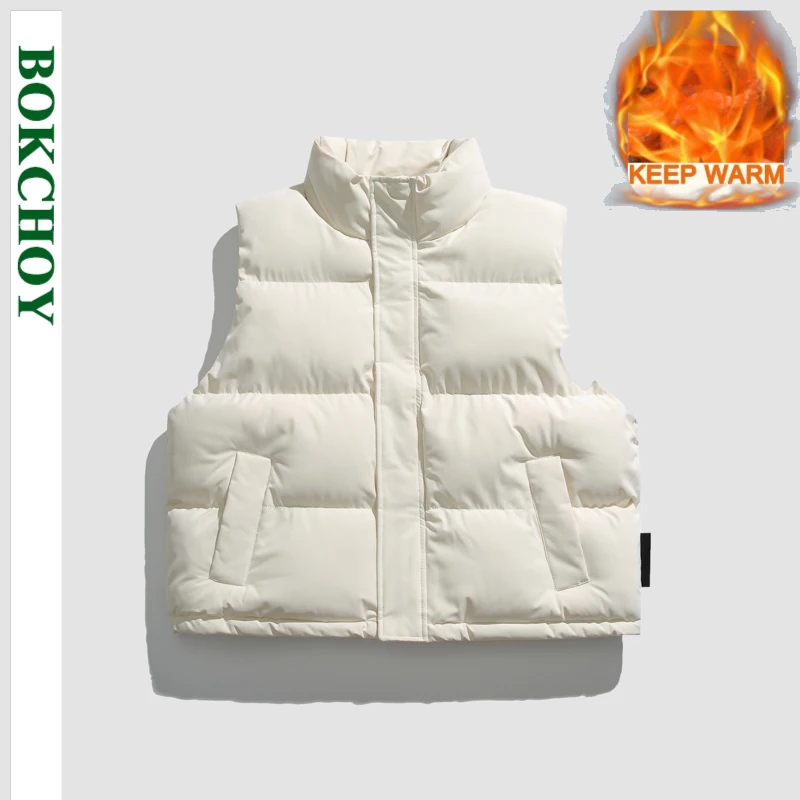 2024 Winter New Loose Cargo Solid Color Vest Jackets for Men Clothing Keep Warm Stand Collar Padded Coat JL3306-2
2024 Winter New Loose Cargo Solid Color Vest Jackets for Men Clothing Keep Warm Stand Collar Padded Coat JL3306-2