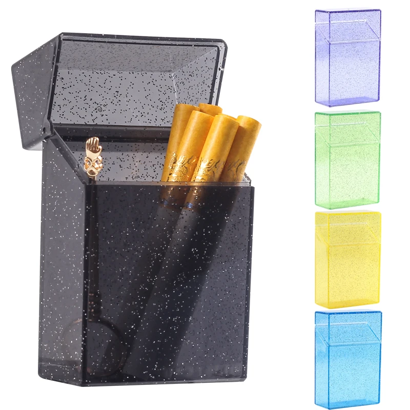 Portable Cigarette Case Sturdy Cigarette Holder Engineering Plastics Shining Clear Cigarette Case Box Halloween Gift for Women
Portable Cigarette Case Sturdy Cigarette Holder Engineering Plastics Shining Clear Cigarette Case Box Halloween Gift for Women