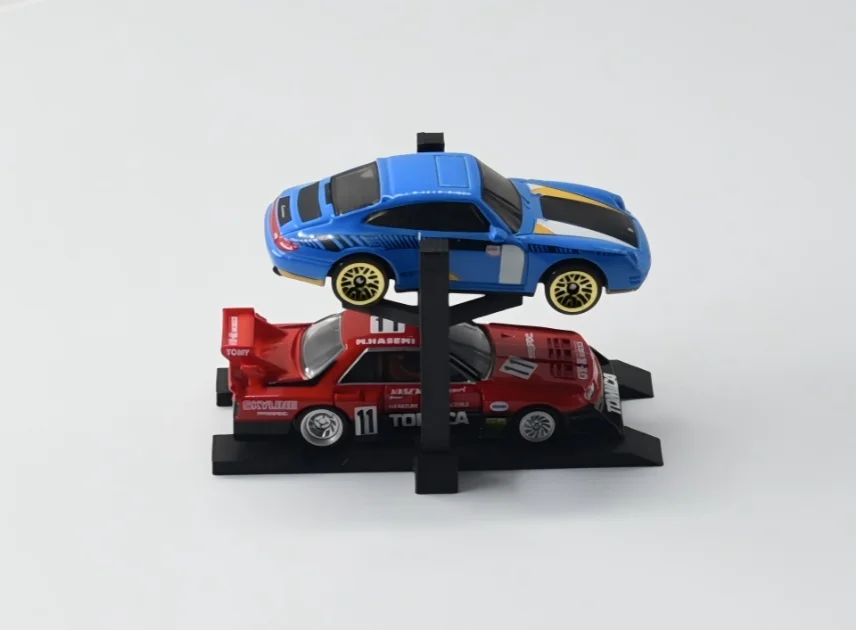 Adjustable Height 3D Printed Single Layer Parking Rack Kit For 1 64 Diecast Toy Car Storage Display Garage Model Set