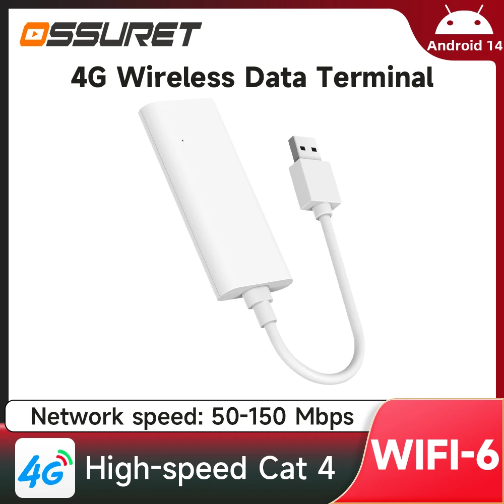 OSSURET Беспроводная сеть Wi-Fi USB-ключ Портативная точка доступа 4G с несколькими частотными полосами Carplay для автомобильного радио Мультимедийный плеер
OSSURET Беспроводная сеть Wi-Fi USB-ключ Портативная точка доступа 4G с несколькими частотными полосами Carplay для автомобильного радио Мультимедийный плеер
