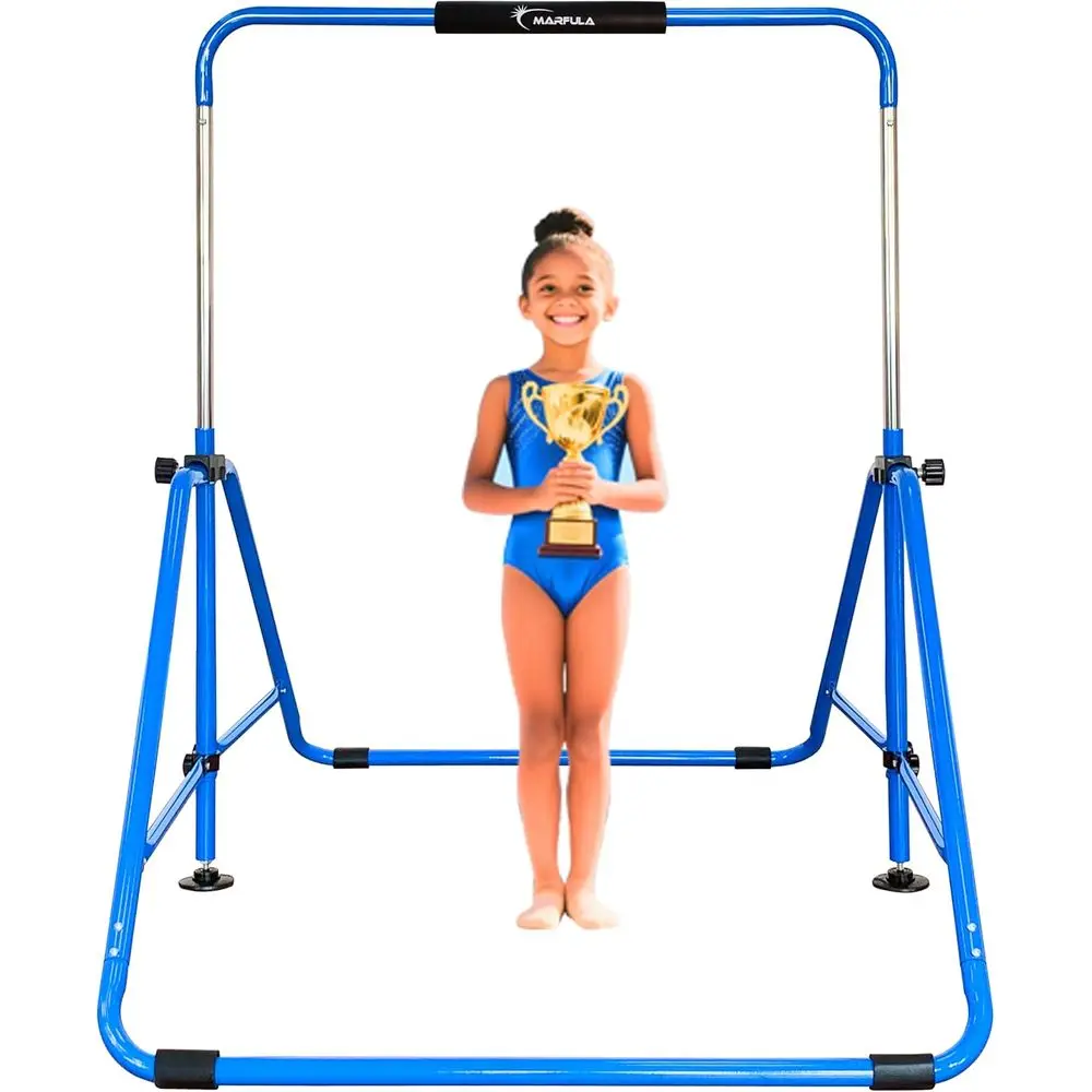 Adjustable Kids Gymnastics Bar for Ages 3-12, 9 Height Settings, 200 lbs Capacity, 5 ft Length, with Mat, Suitable for Indoor an
Adjustable Kids Gymnastics Bar for Ages 3-12, 9 Height Settings, 200 lbs Capacity, 5 ft Length, with Mat, Suitable for Indoor an