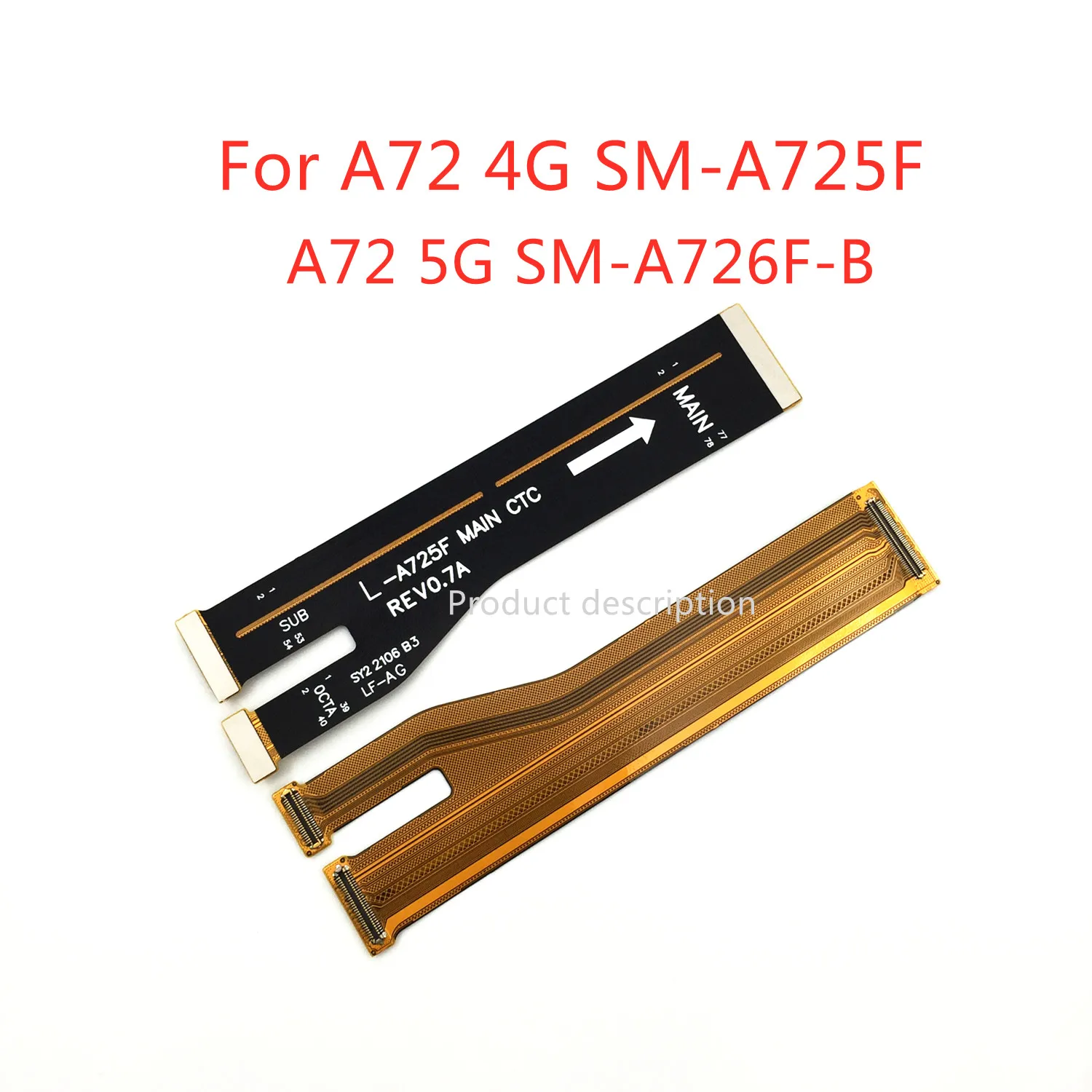 1 шт., гибкий кабель для подключения основной платы для Samsung Galaxy A72 4G SM-A725F A72 5G SM-A726F A726B, запасная часть
1 шт., гибкий кабель для подключения основной платы для Samsung Galaxy A72 4G SM-A725F A72 5G SM-A726F A726B, запасная часть