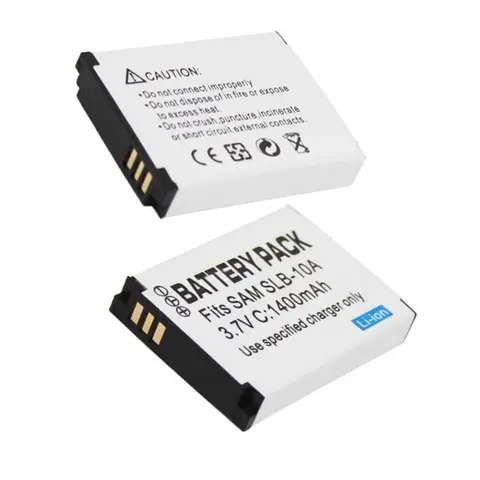 100% New 2PCS SLB-10A Camera Battery And Charger For SAMSUNG ES55 ES60 PL50 PL51 PL55 L110 WB550