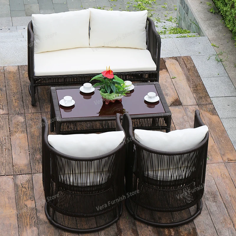 Outdoor Living Room Garden Sofas Villa Homestay Hotel Terrace Garden Sofas Lawn Pe Rattan Furniture Sofá Do Jardim MHHYSF
Outdoor Living Room Garden Sofas Villa Homestay Hotel Terrace Garden Sofas Lawn Pe Rattan Furniture Sofá Do Jardim MHHYSF