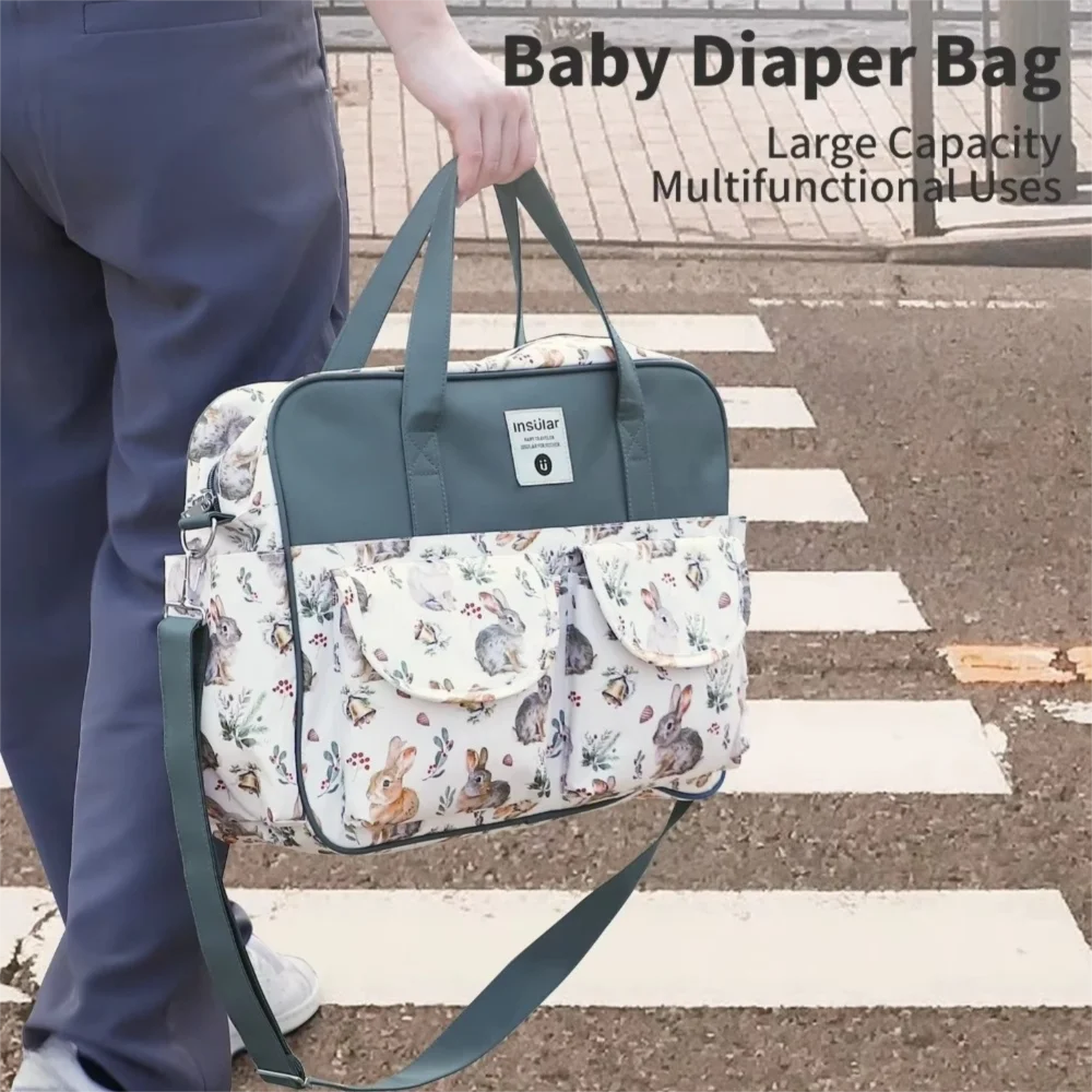 Durable Cute Prints Single Shoulder Mommy Bag Lightweight Portable Diaper Bag Multi-pocket Large Capacity Baby Nappy Bag
Durable Cute Prints Single Shoulder Mommy Bag Lightweight Portable Diaper Bag Multi-pocket Large Capacity Baby Nappy Bag