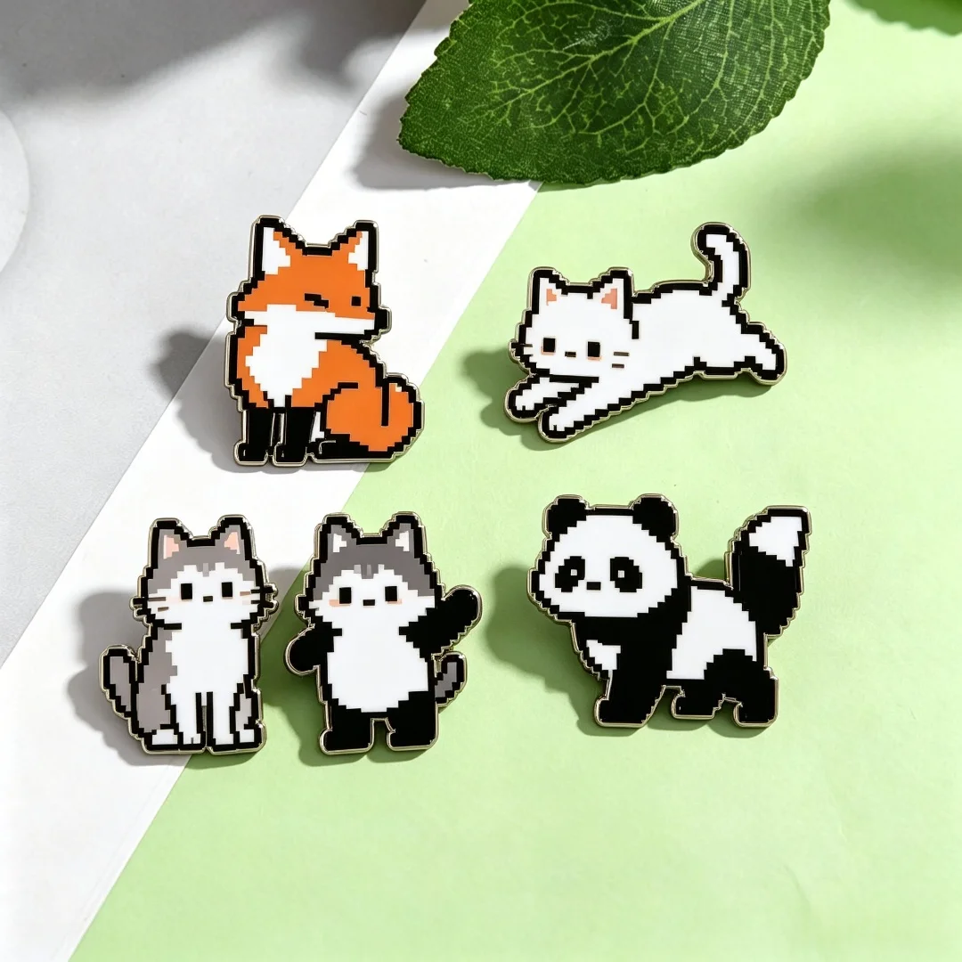 Factory Direct Custom Pixel Panda Soft Enamel 3D Pins-ODM OEM Retro 8-bit Cute Themed Badges
Factory Direct Custom Pixel Panda Soft Enamel 3D Pins-ODM OEM Retro 8-bit Cute Themed Badges