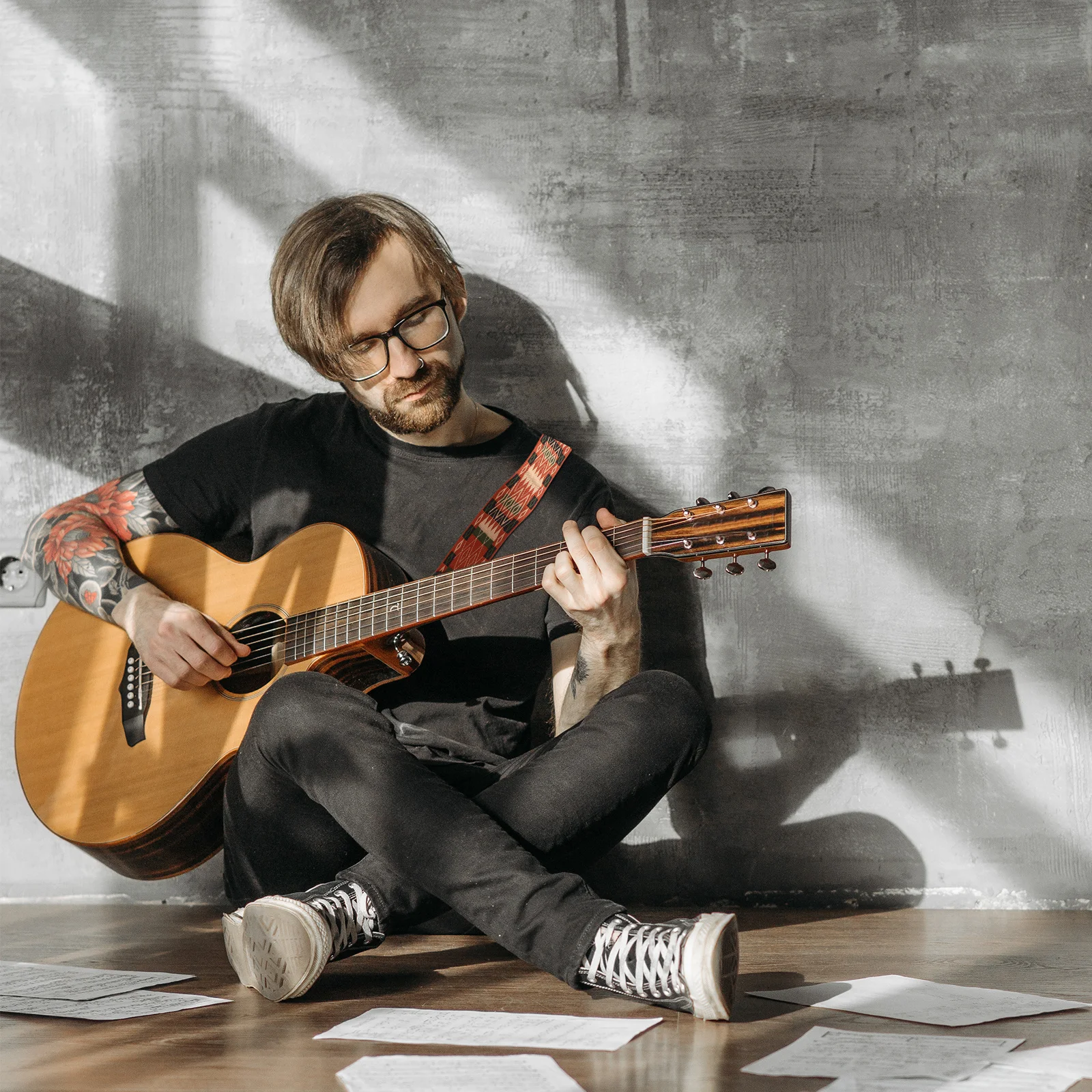 ifundom Vintage Woven Guitar Strap with Ends Embroidered Design for Electric Acoustic Bass
ifundom Vintage Woven Guitar Strap with Ends Embroidered Design for Electric Acoustic Bass