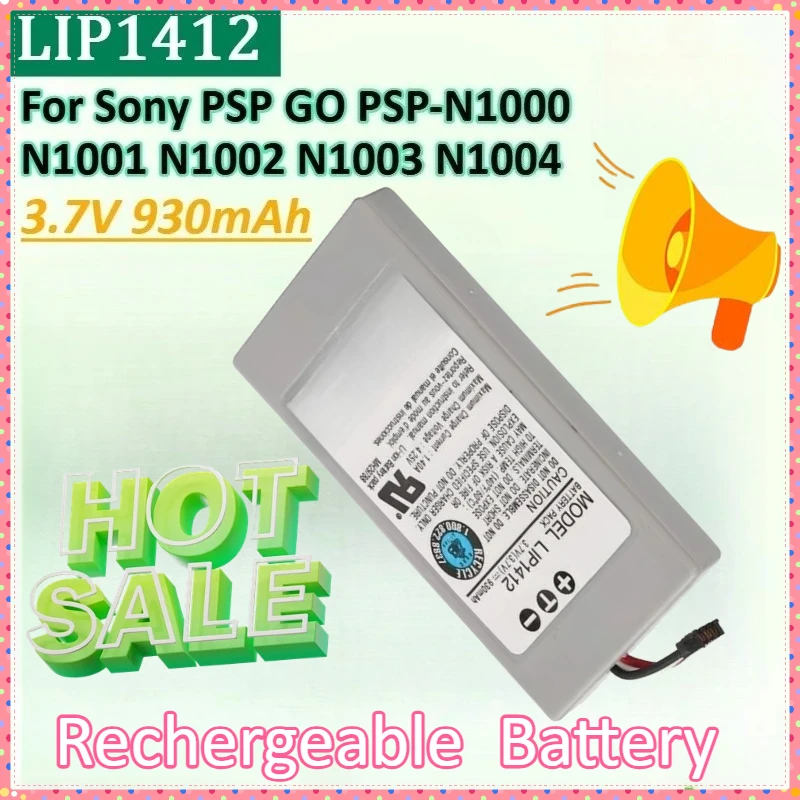 LIP1412 3.7V 930mAh Handheld Game Console Battery Pack for Sony PSP GO PSP-N1003 N1000 N1004 N1001 N1002 Batteries 
LIP1412 3.7V 930mAh Handheld Game Console Battery Pack for Sony PSP GO PSP-N1003 N1000 N1004 N1001 N1002 Batteries