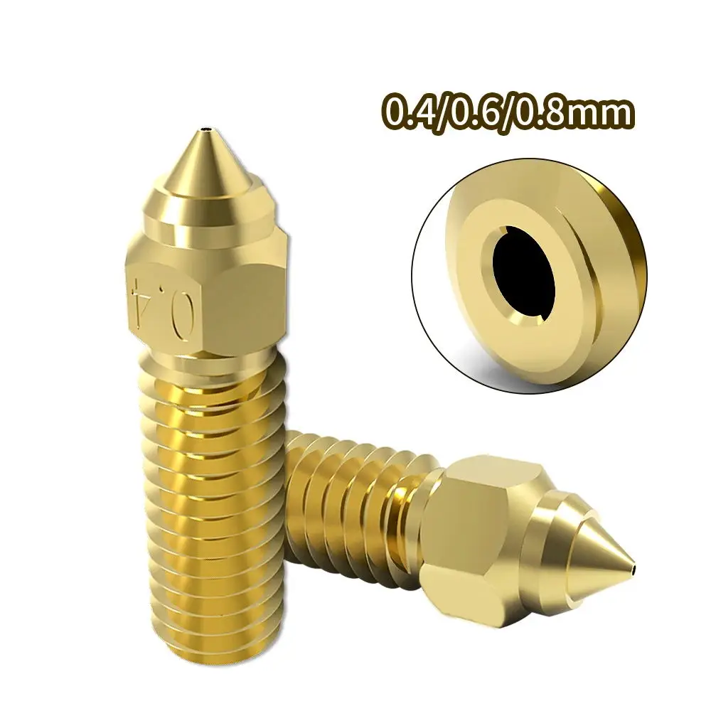 3D Printer K1 Brass Volcano Nozzle Kit M6 0.2/0.4/0.6/0.8/1.0mm For K1 FDM 3D Printer Parts Non Stick Filament
3D Printer K1 Brass Volcano Nozzle Kit M6 0.2/0.4/0.6/0.8/1.0mm For K1 FDM 3D Printer Parts Non Stick Filament