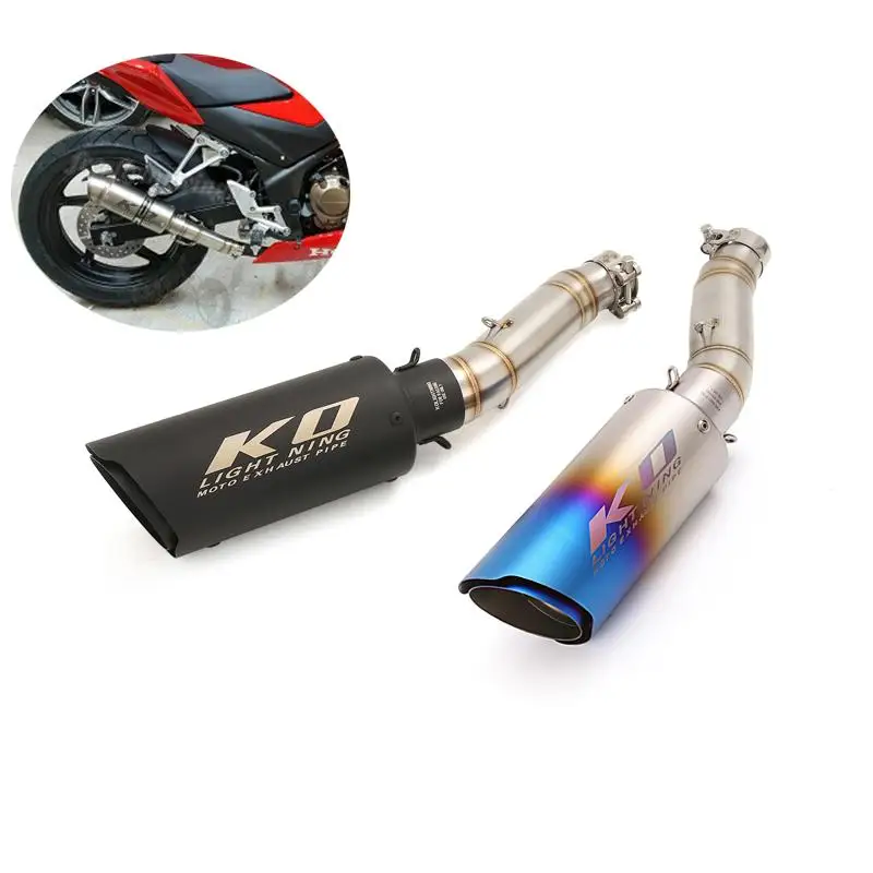 For Honda CBR300R 2013-2019 CB300F 2015-2018 Motorcycle Exhaust System 51mm Muffler Tail Pipe Mid Connect Link Stainless Steel
For Honda CBR300R 2013-2019 CB300F 2015-2018 Motorcycle Exhaust System 51mm Muffler Tail Pipe Mid Connect Link Stainless Steel