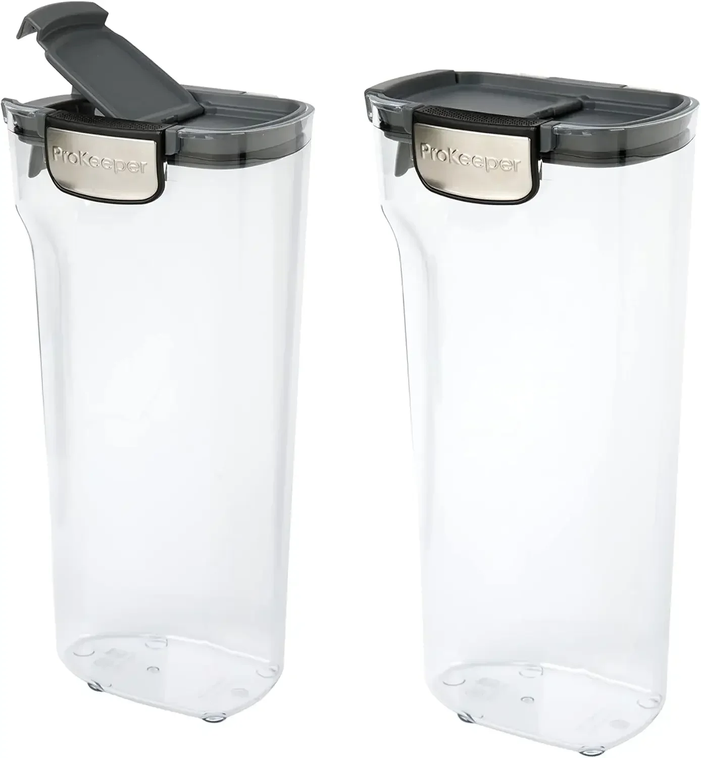 Clear Plastic Airtight Food Baker's Kitchen Storage Organization Container Canister Set with Magnetic Accessories
Clear Plastic Airtight Food Baker's Kitchen Storage Organization Container Canister Set with Magnetic Accessories