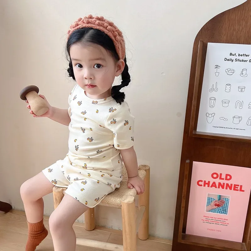 Baby Cotton Short Sleeves Shirt Shorts Suits Children Top+Pants Sets 2pcs 0-7T Boys Girls Summer Outfits Clothes
Baby Cotton Short Sleeves Shirt Shorts Suits Children Top+Pants Sets 2pcs 0-7T Boys Girls Summer Outfits Clothes