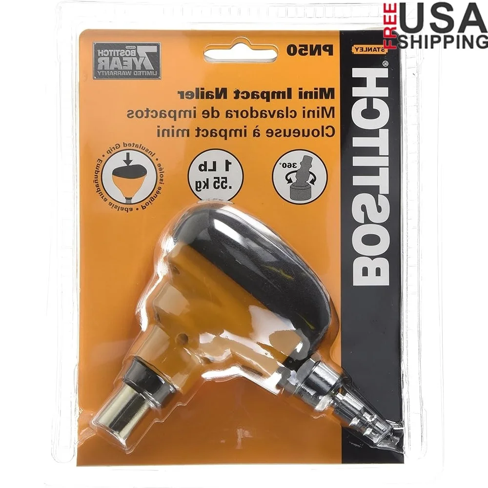Palm Nailer Mini Impact Tool Lightweight 1lb 360° Swivel Air Fitting Front Exhaust Drives Finish Framing Timber Nails
Palm Nailer Mini Impact Tool Lightweight 1lb 360° Swivel Air Fitting Front Exhaust Drives Finish Framing Timber Nails
