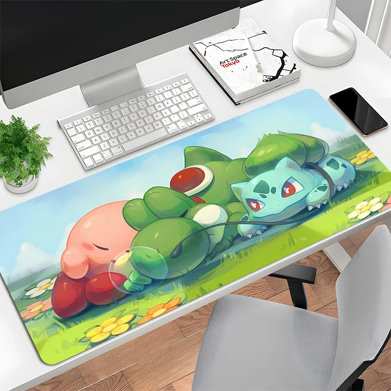Large Gaming Customized Mouse pad B-Bulbasaur Non-slip rubber Office desk mat Game keyboard pad Desk Mats P-Pokémon Home Decor
Large Gaming Customized Mouse pad B-Bulbasaur Non-slip rubber Office desk mat Game keyboard pad Desk Mats P-Pokémon Home Decor