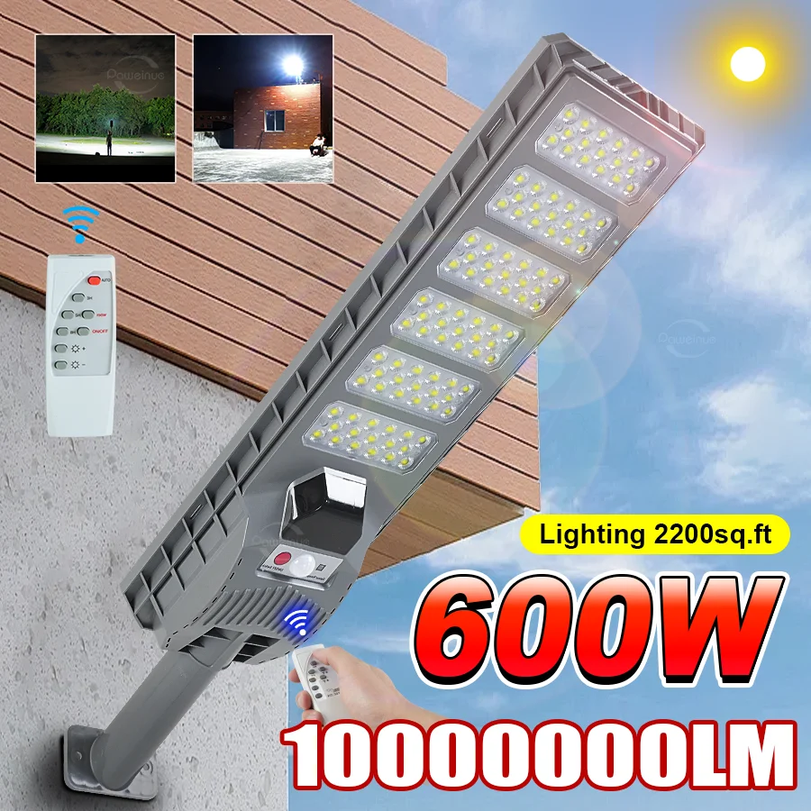 2025 600W Outdoor Solar LED Lights Powerful Super Bright Street Light Motion Sensor Remote Control Waterproof Garden Solar
2025 600W Outdoor Solar LED Lights Powerful Super Bright Street Light Motion Sensor Remote Control Waterproof Garden Solar