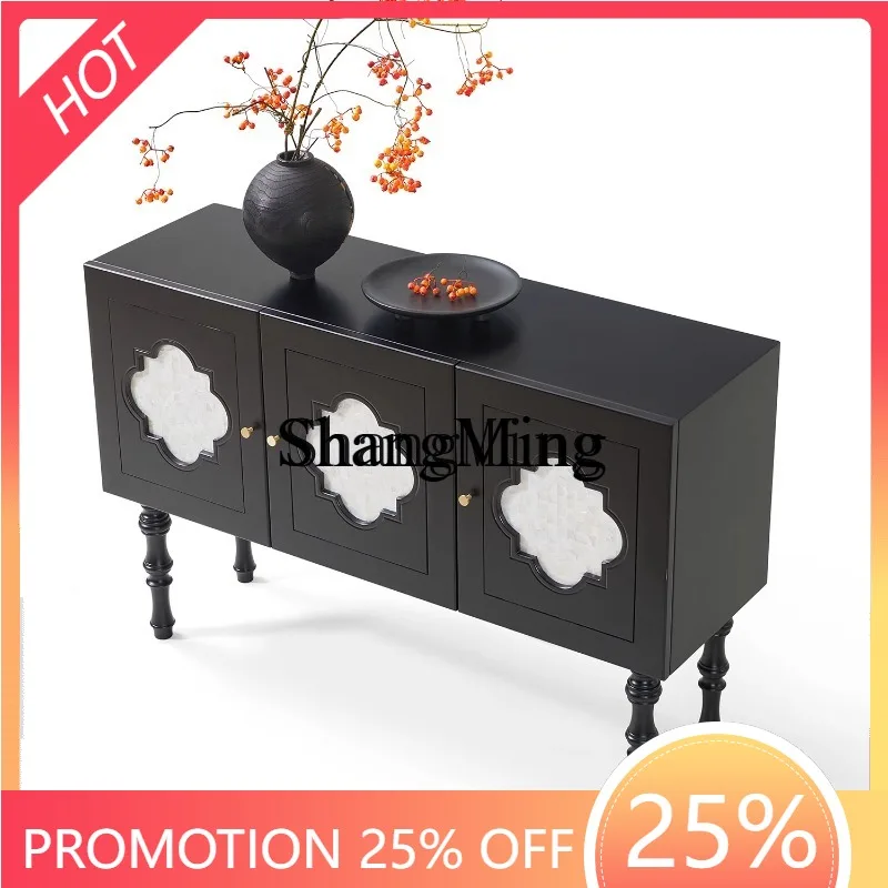 ZYY exquisite premium solid wood entrance is opposite the door, retro living room aisle, black dining side storage table
ZYY exquisite premium solid wood entrance is opposite the door, retro living room aisle, black dining side storage table