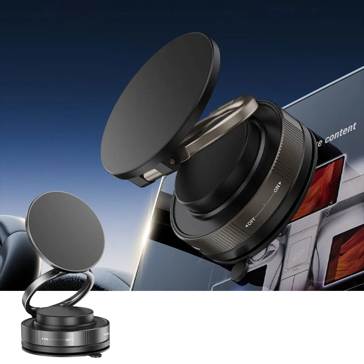 1x Car Phone Holder upgrade 360° Rotatable vacuum magnetic bracket Car Mount For iPhone Huawei Xiaomi Kitchen Phone Holder Black
1x Car Phone Holder upgrade 360° Rotatable vacuum magnetic bracket Car Mount For iPhone Huawei Xiaomi Kitchen Phone Holder Black