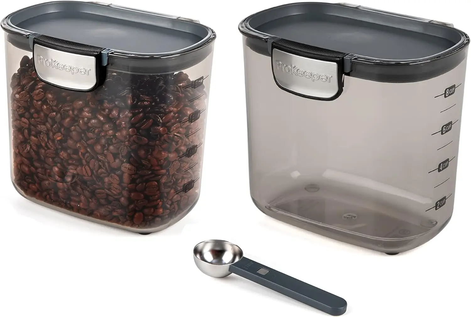 Airtight Coffee Storage Container Set with Magnetic Scoop, 2-Quart Capacity, BPA-Free & Dishwasher Safe
Airtight Coffee Storage Container Set with Magnetic Scoop, 2-Quart Capacity, BPA-Free & Dishwasher Safe