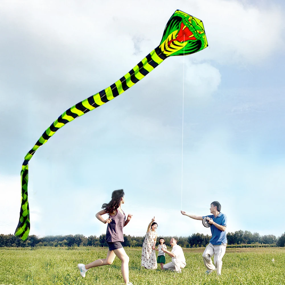 8m/26.25ft Long Tail Green Snake Kite Large Cobra Kite Easy To Fly for Outdoor Beach Park Activities Gift for Kids & Adults
8m/26.25ft Long Tail Green Snake Kite Large Cobra Kite Easy To Fly for Outdoor Beach Park Activities Gift for Kids & Adults