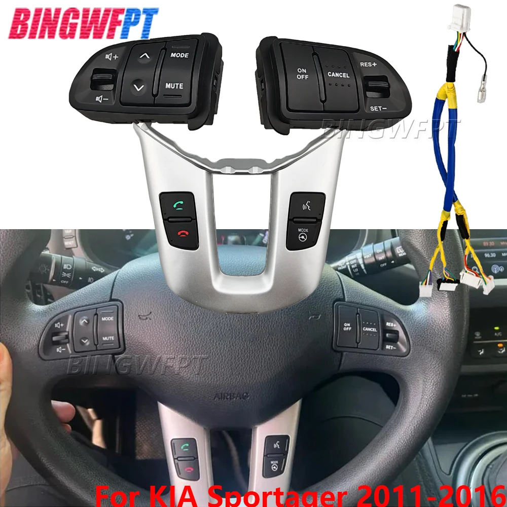 NEW Steering Wheel Button Switch For KIA Sportager SL Steering Wheel Volume Audio Channel Constant Speed Cruise Control Buttons
NEW Steering Wheel Button Switch For KIA Sportager SL Steering Wheel Volume Audio Channel Constant Speed Cruise Control Buttons