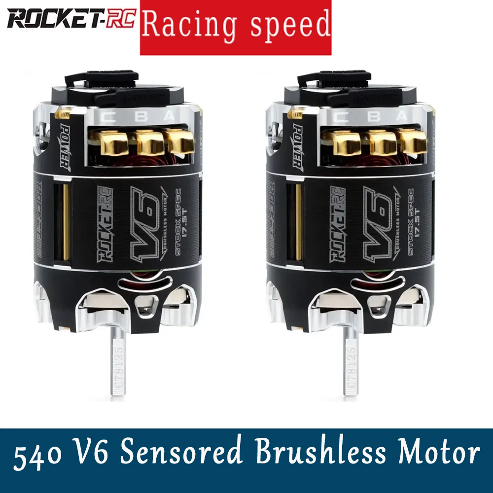 SURPASS HOBBY Rocket RC 540 V6 13.5T 17.5T 21.5T SPEC Sensored Brushless Motor Waterproof 3.175mm for 1/10 1/12 RC Car
SURPASS HOBBY Rocket RC 540 V6 13.5T 17.5T 21.5T SPEC Sensored Brushless Motor Waterproof 3.175mm for 1/10 1/12 RC Car