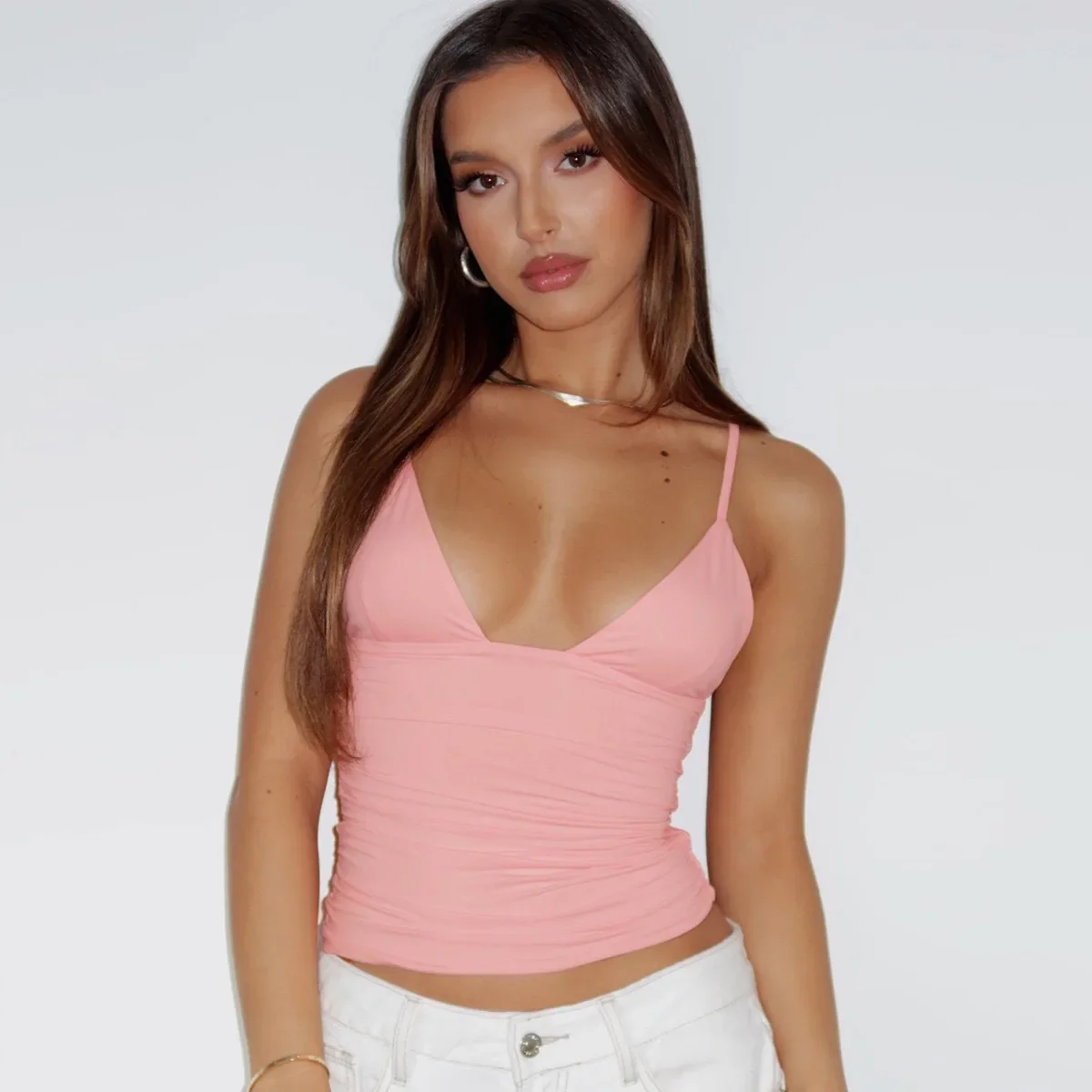 Women Tops 2024 Summer New Women Tank Top Pleated Backless Sexy Tops for Girl Fashion m
Women Tops 2024 Summer New Women Tank Top Pleated Backless Sexy Tops for Girl Fashion m