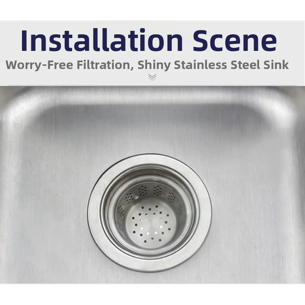 1 Piece 304 Stainless Steel Kitchen Sink Basket Drain Filter 111.5mm X 74mm Replacement Strainer For Home Plumbing Accessories
1 Piece 304 Stainless Steel Kitchen Sink Basket Drain Filter 111.5mm X 74mm Replacement Strainer For Home Plumbing Accessories