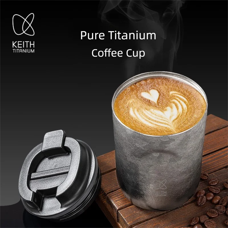 Keith Titanium Double Wall Vacuum Insulated Coffee Cup - 100% Pure Titanium, Lightweight, Healthy & Eco-Friendly Camping Mug
Keith Titanium Double Wall Vacuum Insulated Coffee Cup - 100% Pure Titanium, Lightweight, Healthy & Eco-Friendly Camping Mug