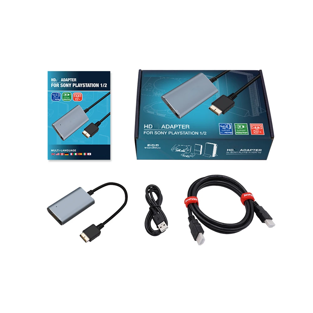 Адаптер преобразователя HD с переключателем RGB в YPbPr для игровых консолей PS1/PS2
Адаптер преобразователя HD с переключателем RGB в YPbPr для игровых консолей PS1/PS2