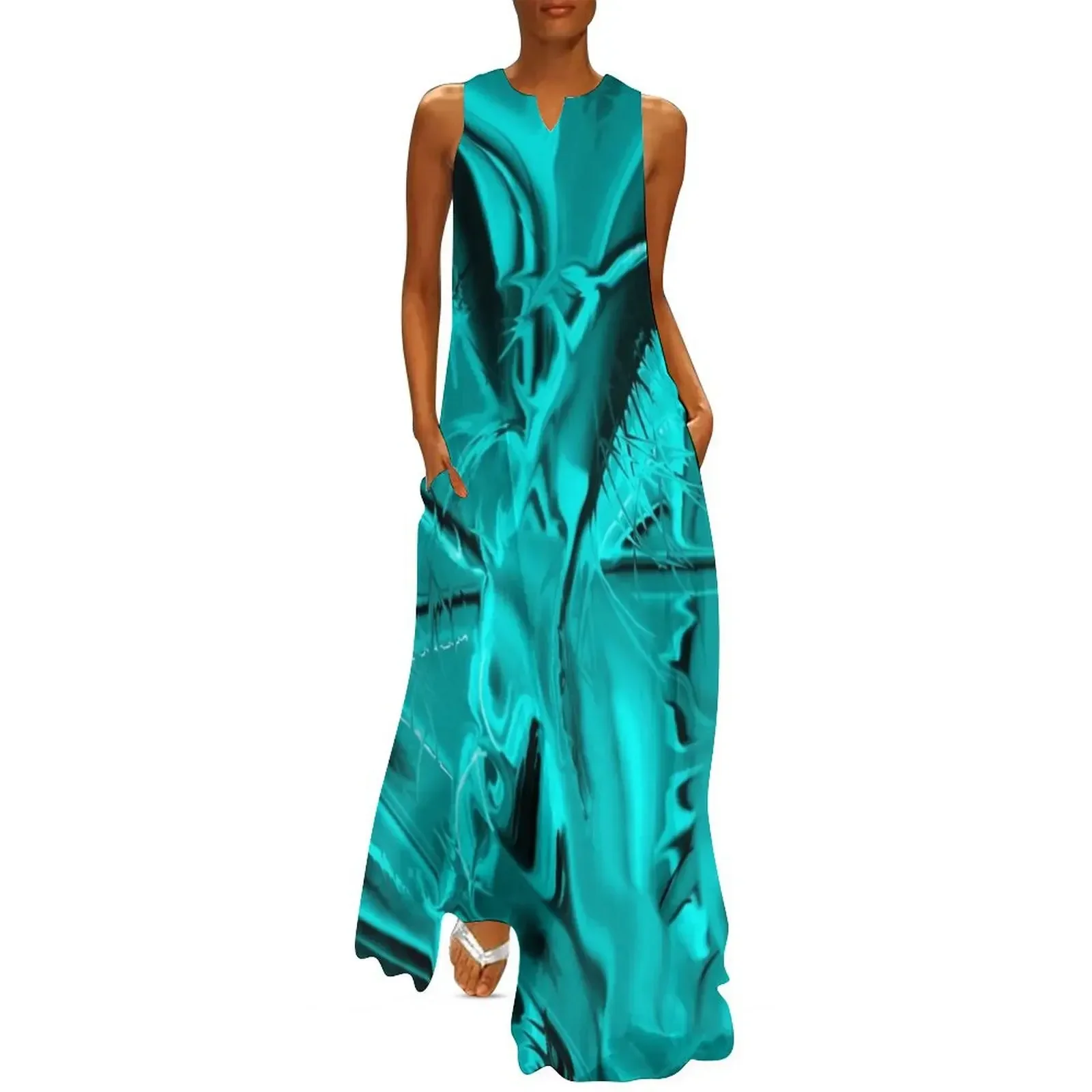 Arctic Fractal Long Dress Dance dresses summer dresses evening dress Long dress 
Arctic Fractal Long Dress Dance dresses summer dresses evening dress Long dress