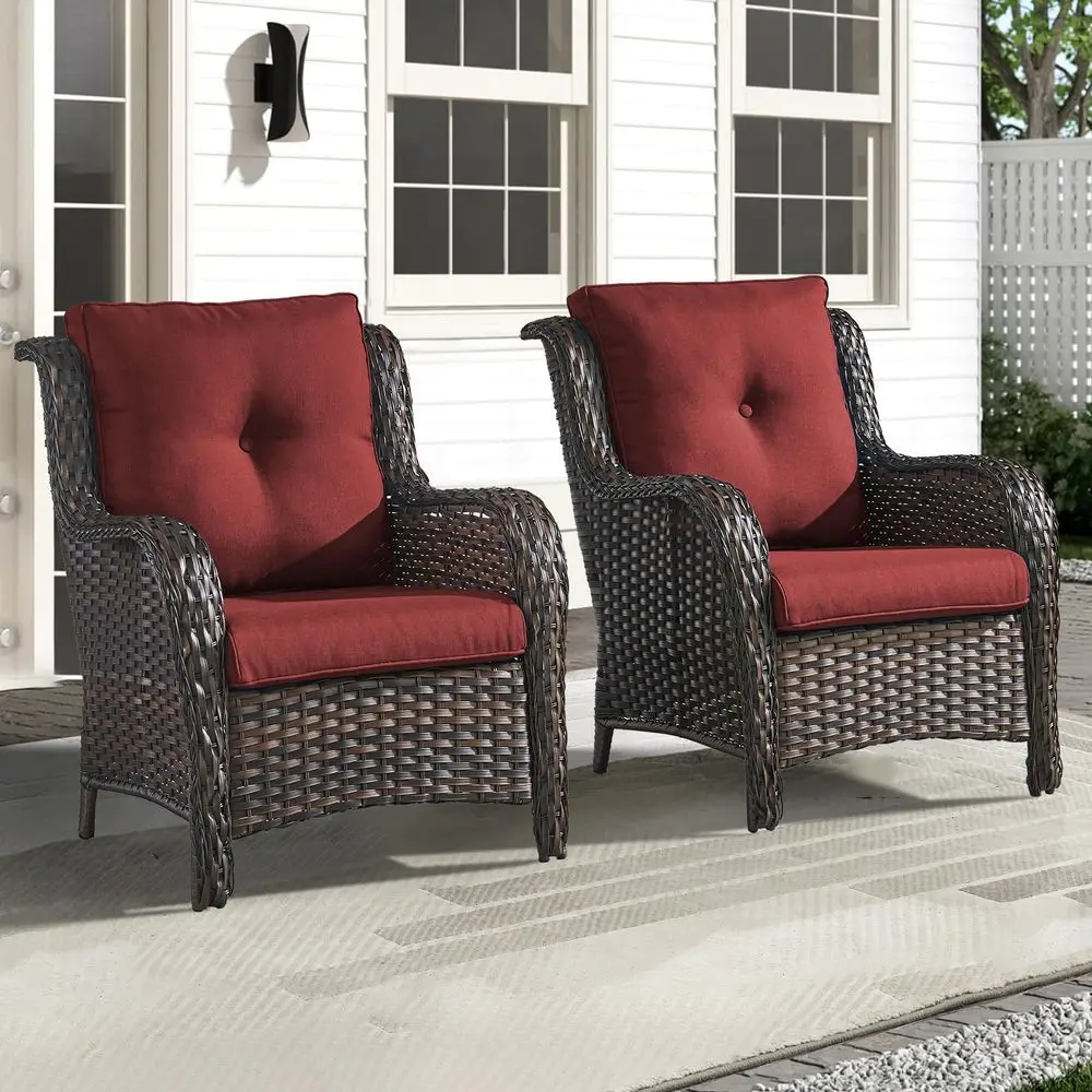 Patio Chair Gray PE Rattan One Size Removable Covers
Patio Chair Gray PE Rattan One Size Removable Covers