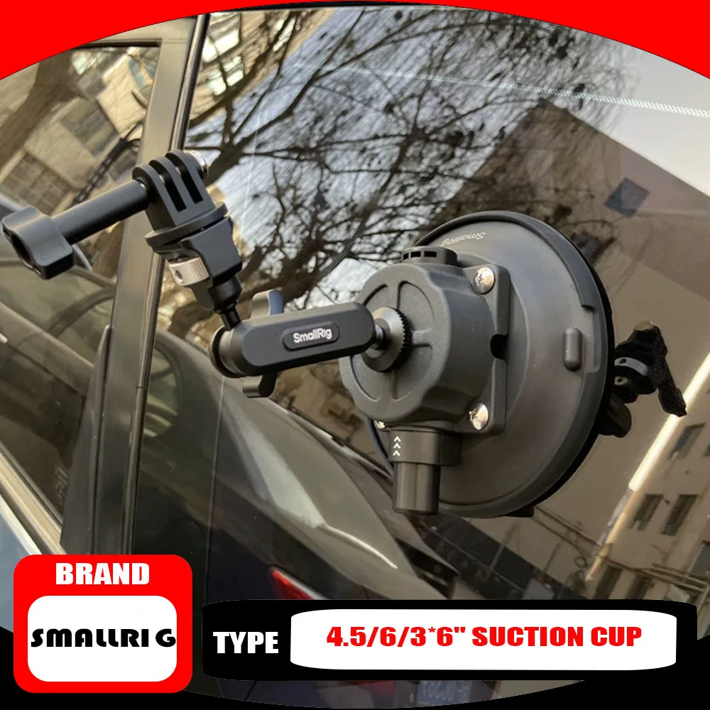 SmallRig 4.5/6/3*6" Suction Cup Support for Action Cameras with Ball-Head Magic Arm & Mount for Phone for DJI Osmo Action 5 Pro
SmallRig 4.5/6/3*6" Suction Cup Support for Action Cameras with Ball-Head Magic Arm & Mount for Phone for DJI Osmo Action 5 Pro