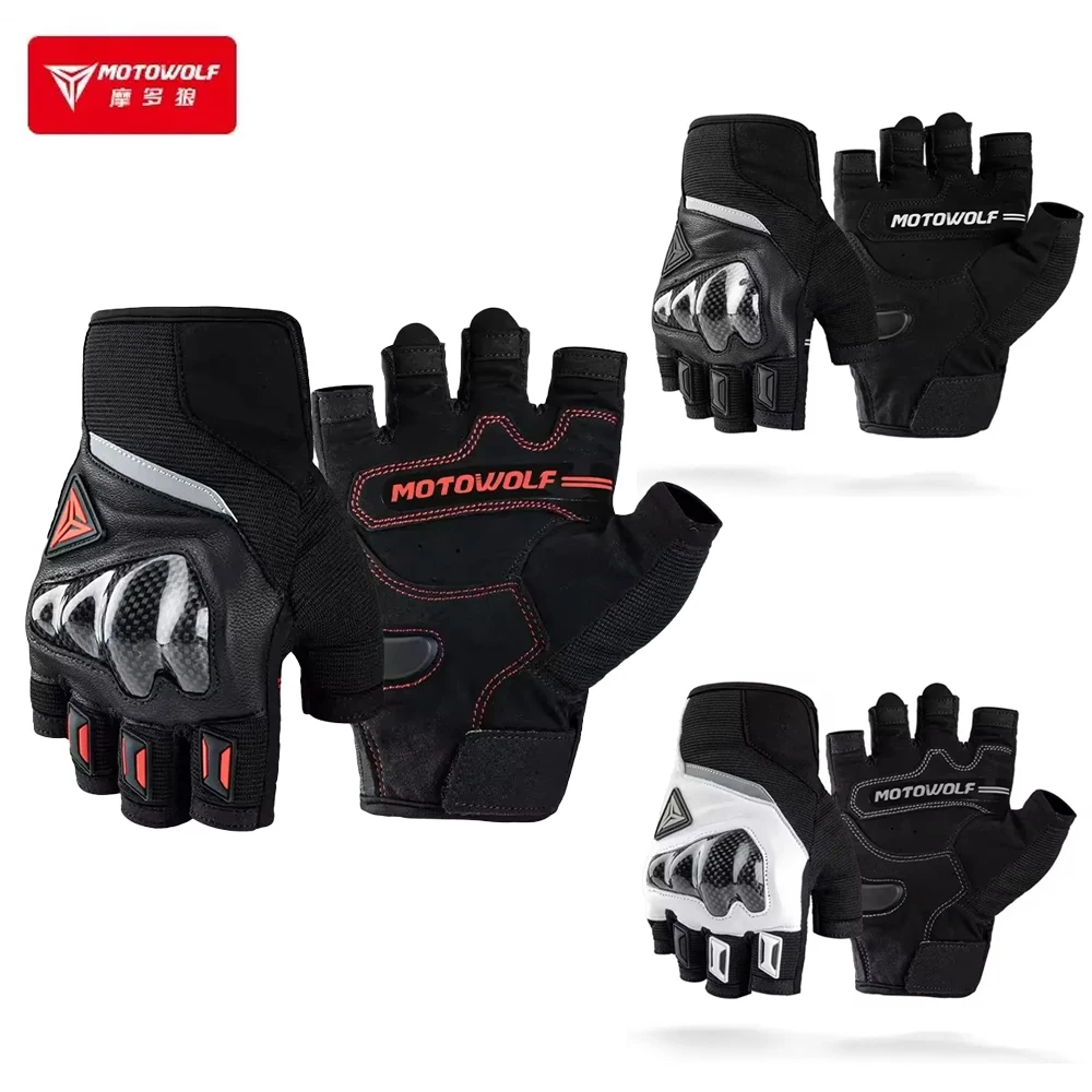 MOTOWOLF Motorcycle Gloves Half Finger Bike Gloves with Carbon Fiber Protection Riding Cycling Motorbike Gloves for Men Women
MOTOWOLF Motorcycle Gloves Half Finger Bike Gloves with Carbon Fiber Protection Riding Cycling Motorbike Gloves for Men Women