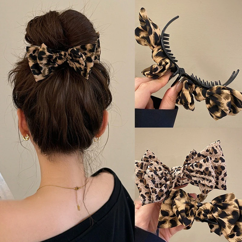 1pc Vintage Leopard Print Bow Premium Hair Grab Hair Accessory Is Suitable For Women To Wear
1pc Vintage Leopard Print Bow Premium Hair Grab Hair Accessory Is Suitable For Women To Wear