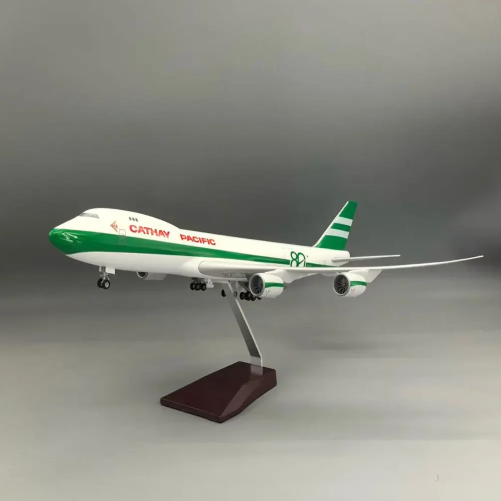 47cm Model Airplanes B747-8F Cathay Cargo Pacific Airways Resin Diecast Aircraft With Lights & Stand Adults Collection Display
47cm Model Airplanes B747-8F Cathay Cargo Pacific Airways Resin Diecast Aircraft With Lights & Stand Adults Collection Display