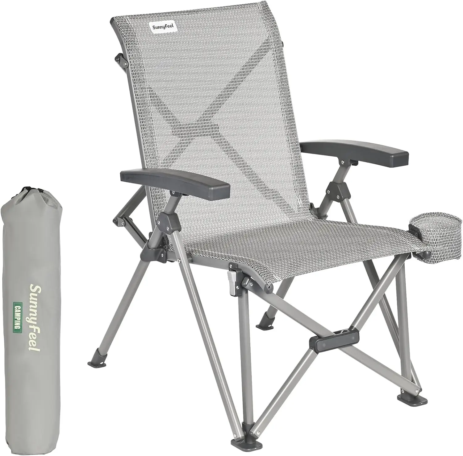 Ergonomic High-Back Camping Chair - 1 Second Folding Chair with 500lbs Capacity, Breathable Back Support for Outdoor, Lawn,
Ergonomic High-Back Camping Chair - 1 Second Folding Chair with 500lbs Capacity, Breathable Back Support for Outdoor, Lawn,