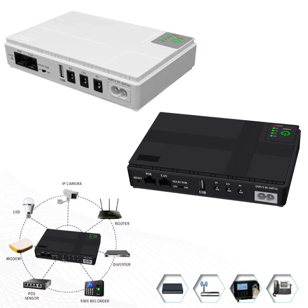 36W DC UPS DC1036P 5V 9V 12V 24V Portable Power Supply for Router,Mobile Devices,POE LAN,10400mAh,DC Emergency Power Supply
36W DC UPS DC1036P 5V 9V 12V 24V Portable Power Supply for Router,Mobile Devices,POE LAN,10400mAh,DC Emergency Power Supply