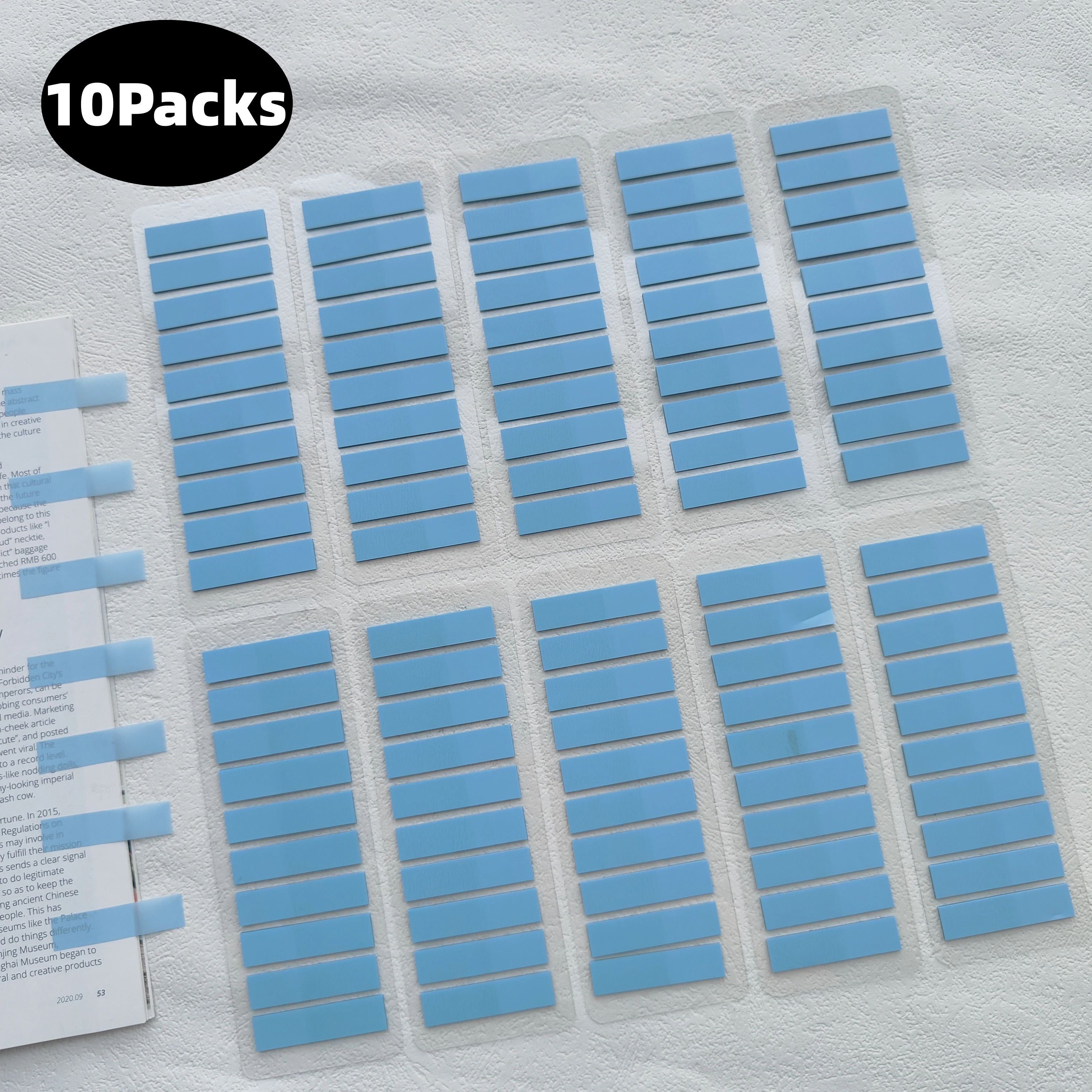 10 Packs 2000 Sheets Sticky Notes & Index Tabs, Self-Adhesive Memo Pad Kit for Annotation, Book Marking Office School Stationery
10 Packs 2000 Sheets Sticky Notes & Index Tabs, Self-Adhesive Memo Pad Kit for Annotation, Book Marking Office School Stationery