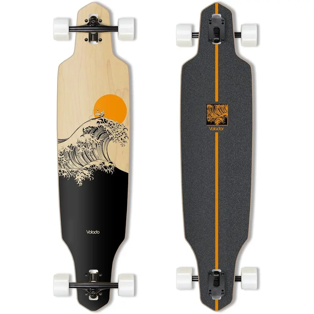 40 Maple Wood Longboard Cruiser with Reverse Kinn Trucks for Urban Commuting
40 Maple Wood Longboard Cruiser with Reverse Kinn Trucks for Urban Commuting